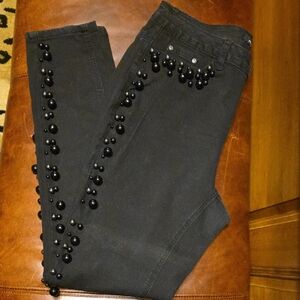 Ashley Stewart Beaded Women's Jeans - Size 14